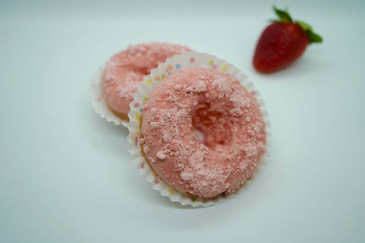 Strawberry Crunch Doughnut Cakes